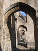 photo of archways beside the cathedral